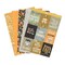 American Crafts Paper Pad 6&#x22;X8&#x22; 36/Pkg-Farmstead Harvest - Gold Foil